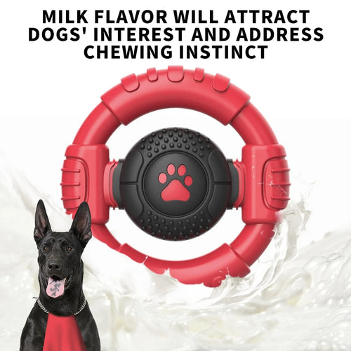 Extreme Tough Dog Chew Toys for Aggressive Chewers, Extra Durable Dog Squeaky Toys for Medium Breed, Indestructible Nylon Dog Toys for Large Dogs, Keep Dogs Busy